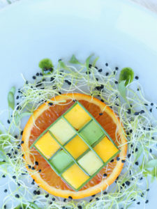 Starter: Tuna Tatare with Avocado-Mango-Salad